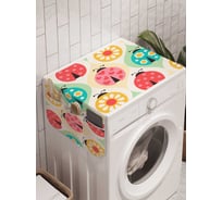 Органайзер для хранения Ambesonne "Божьи коровки с узорами" на стиральную машину, 45x120 см, cwm_11364