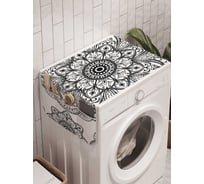 Органайзер для хранения Ambesonne "Песенные цветы" на стиральную машину, 45x120 см, cwm_21204