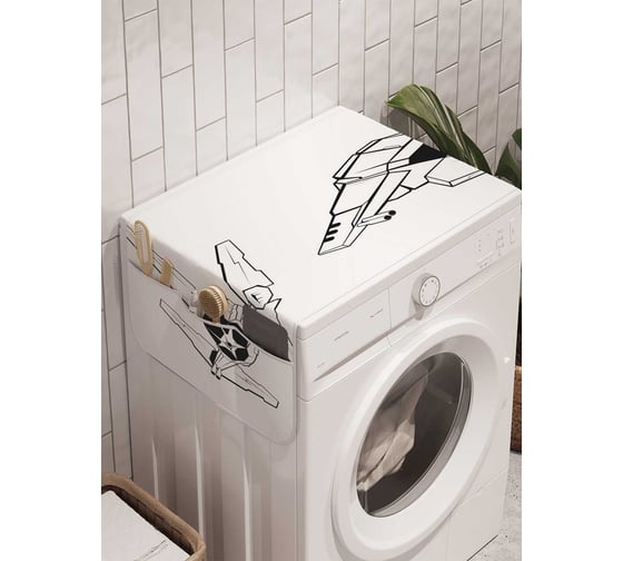 Органайзер для хранения Ambesonne "Конструирование" на стиральную машину, 45x120 см, cwm_23703 1