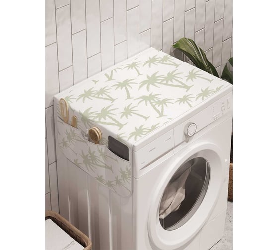 Органайзер для хранения Ambesonne "Много пальм" на стиральную машину, 45x120 см, cwm_17153 1