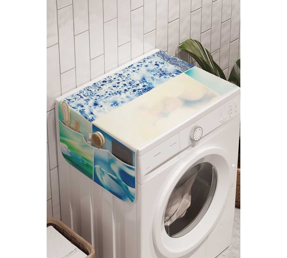 Органайзер для хранения Ambesonne "Душевная радость" на стиральную машину, 45x120 см, cwm_18458 1