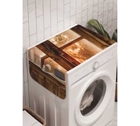 Органайзер для хранения Ambesonne "Ожидание Санты" на стиральную машину, 45x120 см, cwm_21442