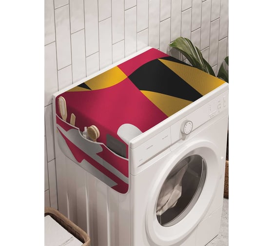 Органайзер для хранения Ambesonne "Загадочный флаг" на стиральную машину, 45x120 см, cwm_11179 1