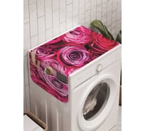 Органайзер для хранения Ambesonne "Фуксиевые розы" на стиральную машину, 45x120 см, cwm_2763