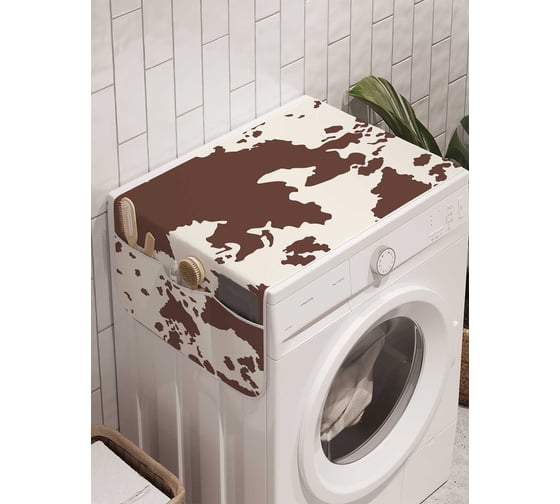 Органайзер для хранения Ambesonne "Шкура коровы" на стиральную машину, 45x120 см, cwm_207076 1