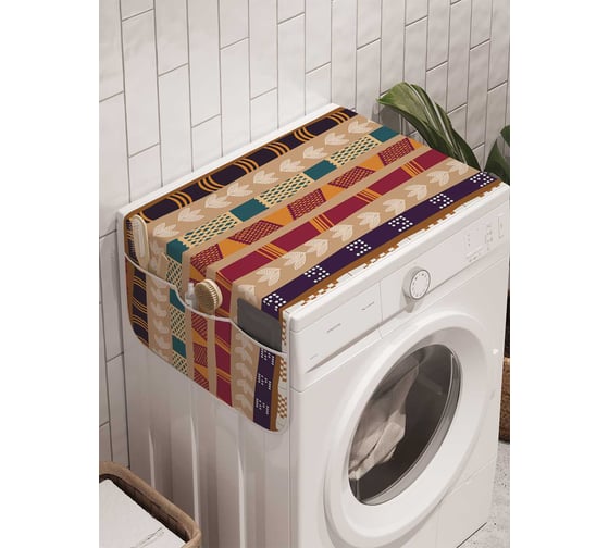 Органайзер для хранения Ambesonne "Доисторическая фантазия" на стиральную машину, 45x120 см, cwm_16830 1