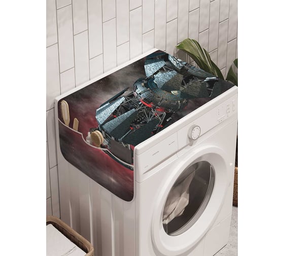 Органайзер для хранения Ambesonne "Космическая станция" на стиральную машину, 45x120 см, cwm_23711 1