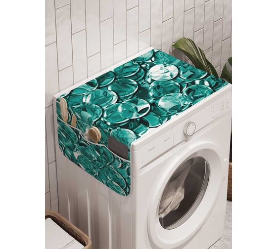 Органайзер для хранения Ambesonne "Россыпь линз" на стиральную машину, 45x120 см, cwm_16631