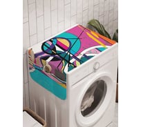 Органайзер для хранения Ambesonne "Круги прозрения" на стиральную машину, 45x120 см, cwm_21406