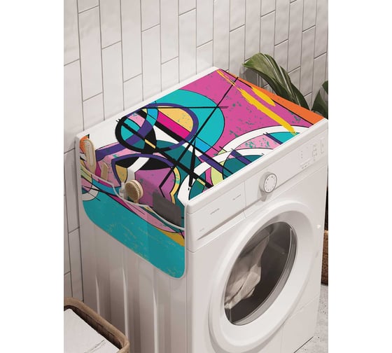 Органайзер для хранения Ambesonne "Круги прозрения" на стиральную машину, 45x120 см, cwm_21406 1