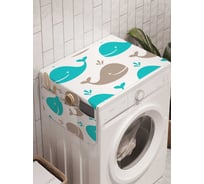 Органайзер для хранения Ambesonne "Китовая параллель" на стиральную машину, 45x120 см, cwm_11869
