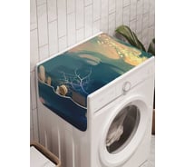 Органайзер для хранения Ambesonne "Подводный лес" на стиральную машину, 45x120 см, cwm_23000