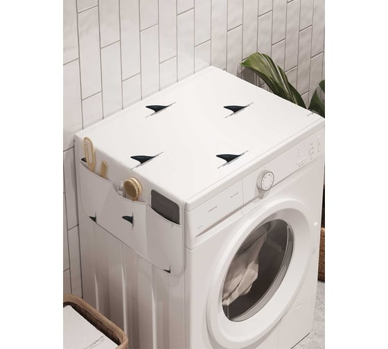 Органайзер для хранения Ambesonne "Плавники опасности" на стиральную машину, 45x120 см, cwm_11868 1