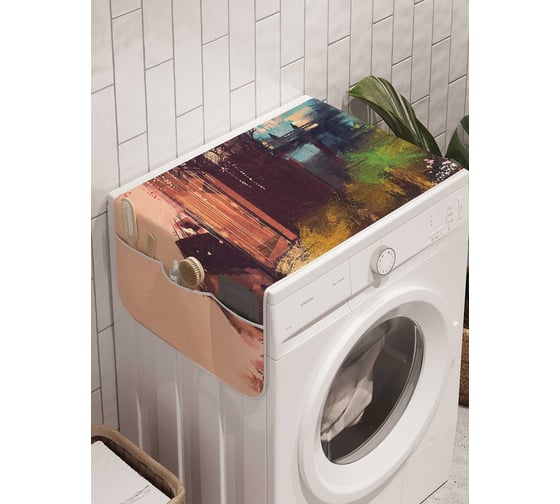 Органайзер для хранения Ambesonne "Чудная долина" на стиральную машину, 45x120 см, cwm_23013