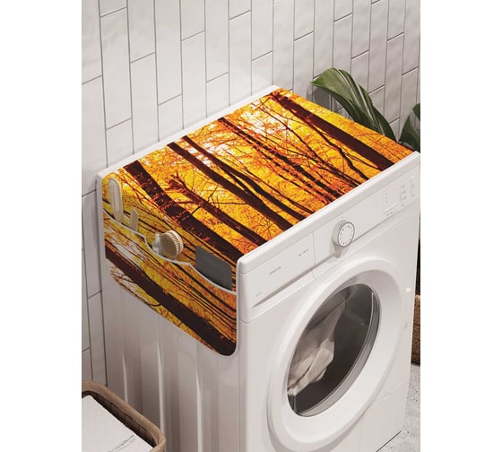 Органайзер для хранения Ambesonne "Осенняя мода" на стиральную машину, 45x120 см, cwm_1072 1