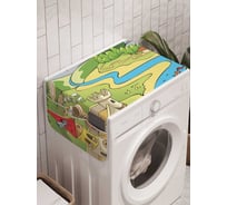 Органайзер для хранения Ambesonne "Приорат и смотровая башня" на стиральную машину, 45x120 см, cwm_1227