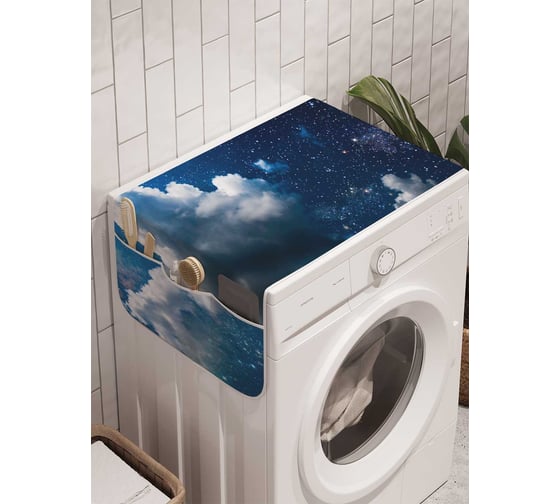 Органайзер для хранения Ambesonne "Вышел месяц" на стиральную машину, 45x120 см, cwm_16573 1