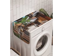 Органайзер для хранения Ambesonne "Храмовая улица" на стиральную машину, 45x120 см, cwm_11777