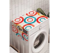 Органайзер для хранения Ambesonne "Узоры с кругами" на стиральную машину, 45x120 см, cwm_18647