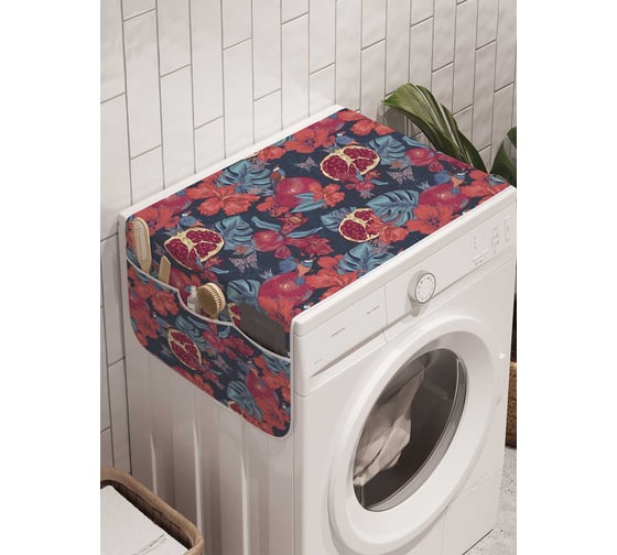 Органайзер для хранения Ambesonne "Мирные гранаты" на стиральную машину, 45x120 см cwm_378371 1