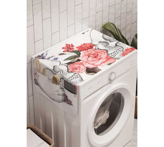 Органайзер для хранения Ambesonne "Смертельная симпатия" на стиральную машину, 45x120 см, cwm_10477 1