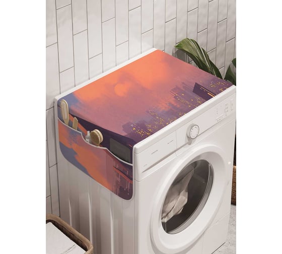 Органайзер для хранения Ambesonne "Наблюдатель на крыше" на стиральную машину, 45x120 см, cwm_23040 1
