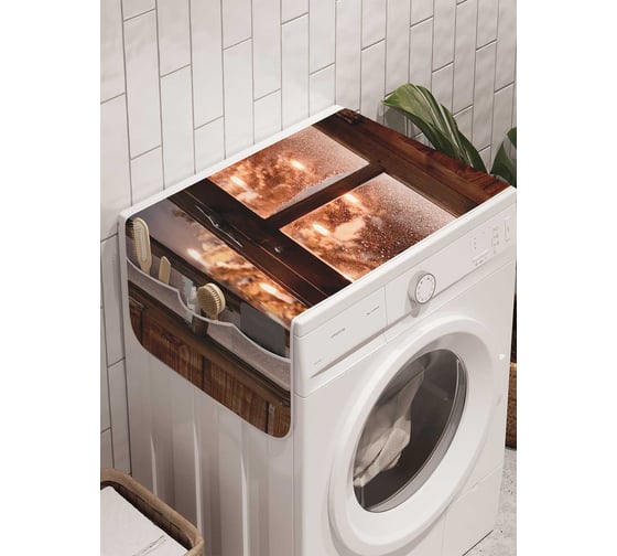 Органайзер для хранения Ambesonne "Ожидание сюрприза" на стиральную машину, 45x120 см, cwm_21443 1