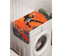 Органайзер для хранения Ambesonne "Красочный гитарист" на стиральную машину, 45x120 см, cwm_23085