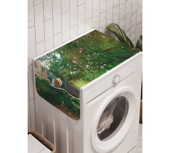 Органайзер для хранения Ambesonne "Лесное удивление" на стиральную машину, 45x120 см, cwm_23084 1