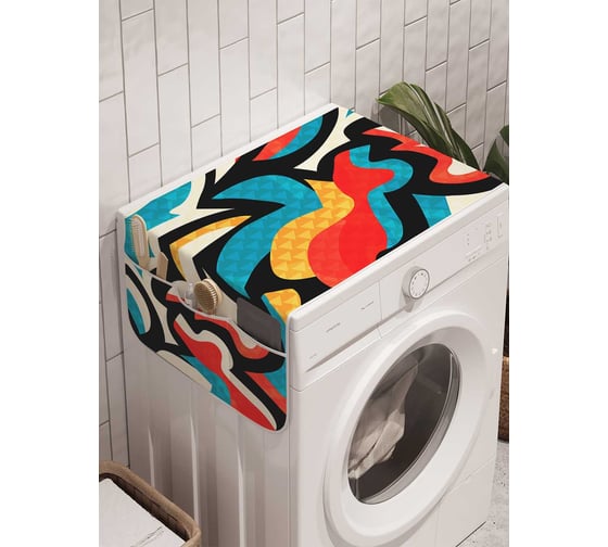 Органайзер для хранения Ambesonne "Абстрактные узоры" на стиральную машину, 45x120 см, cwm_18648 1