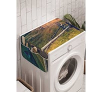Органайзер для хранения Ambesonne "Холмовая ограда" на стиральную машину, 45x120 см, cwm_10895