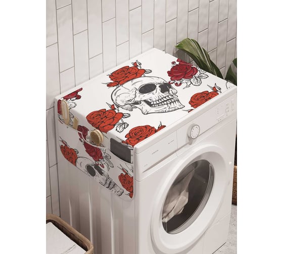 Органайзер для хранения Ambesonne "Смертельная радость" на стиральную машину, 45x120 см, cwm_21369 1