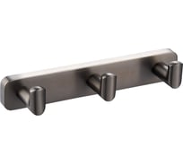 Вешалка с 3 крючками для ванной Wonzon & Woghand темный графит WW-9335