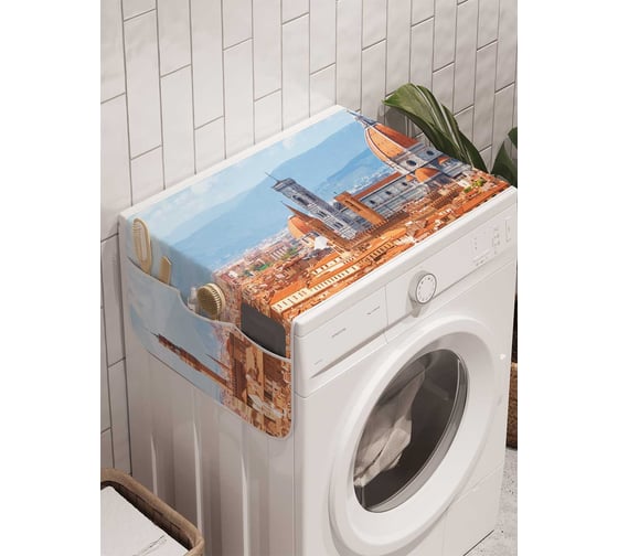 Органайзер для хранения Ambesonne "Удивительная архитектура" на стиральную машину, 45x120 см, cwm_11786 1