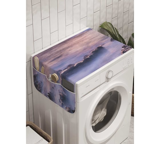 Органайзер для хранения Ambesonne "Горный туман" на стиральную машину, 45x120 см, cwm_12289 1