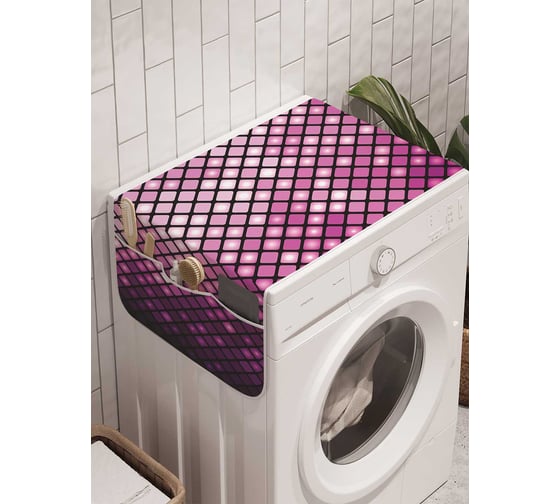 Органайзер для хранения Ambesonne "Блестящее диско" на стиральную машину, 45x120 см, cwm_18541 1