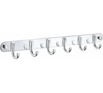 Вешалка с 6 крючками для ванной Wonzon & Woghand хром WW-9384-6