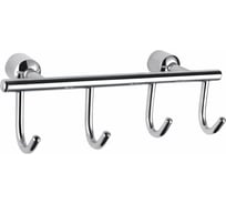 Вешалка с 4 крючками для ванной Wonzon & Woghand хром WW-9382-4