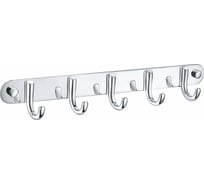Вешалка с 5 крючками для ванной Wonzon & Woghand хром WW-9384-5