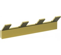 Вешалка с 4 крючками для ванной Wonzon & Woghand брашированное золото WW-8345-BG