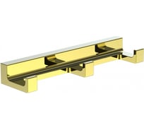 Вешалка с 3 крючками для ванной Wonzon & Woghand глянцевое золото WW-9135-LG