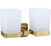 Два стакана для зубных щеток с держателем Wonzon & Woghand бронза WW-7228