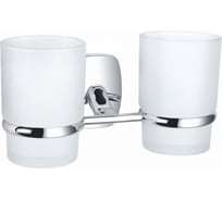 Два стакана для зубных щеток с держателем Wonzon & Woghand хром WW-1801