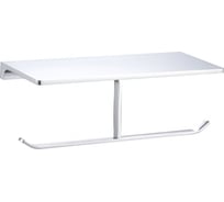 Двойной держатель для туалетной бумаги с полкой Wonzon & Woghand хром WW-9156