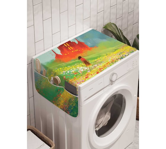 Органайзер для хранения Ambesonne "Дворец боли" на стиральную машину, 45x120 см, cwm_23026 1