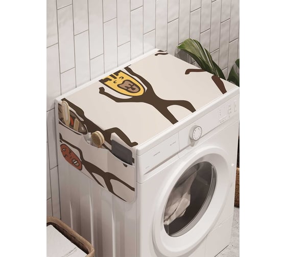 Органайзер для хранения Ambesonne "Племенной узор" на стиральную машину, 45x120 см, cwm_18551 1