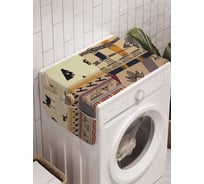 Органайзер для хранения Ambesonne "Этно коллаж" на стиральную машину, 45x120 см, cwm_18550