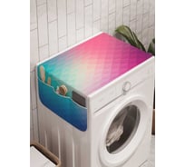 Органайзер для хранения Ambesonne "Цветные отблески" на стиральную машину, 45x120 см, cwm_18533