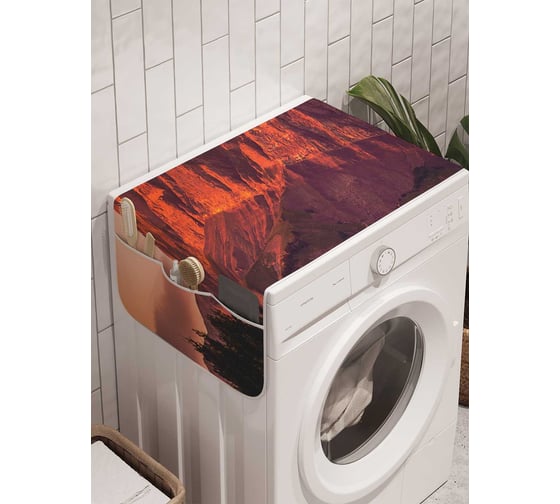 Органайзер для хранения Ambesonne "Природное безумие" на стиральную машину, 45x120 см, cwm_21256 1