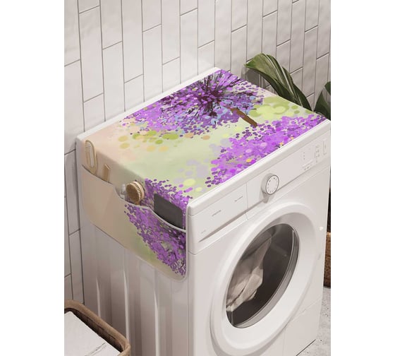 Органайзер для хранения Ambesonne "Красочные одуванчики" на стиральную машину, 45x120 см, cwm_18535 1